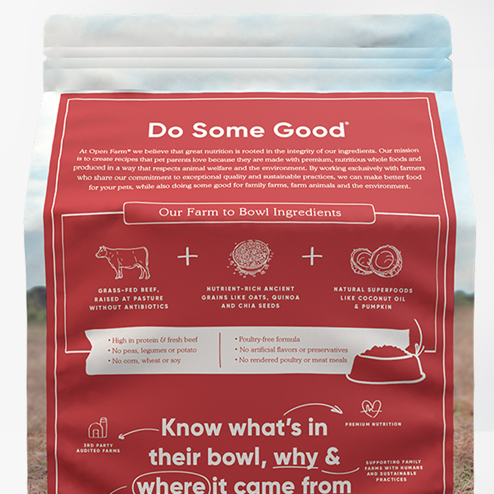 Grass-Fed Beef & Ancient Grains Dry Dog Food