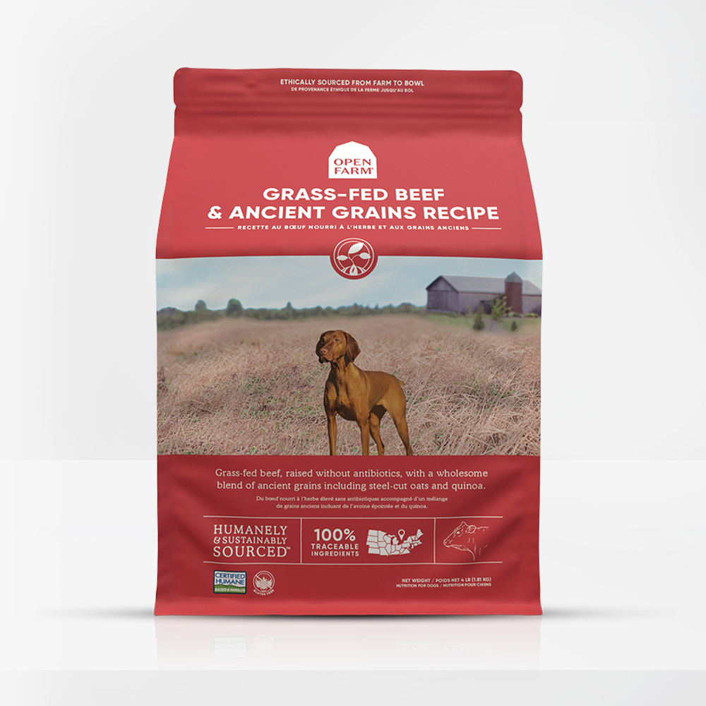 Grass-Fed Beef & Ancient Grains Dry Dog Food