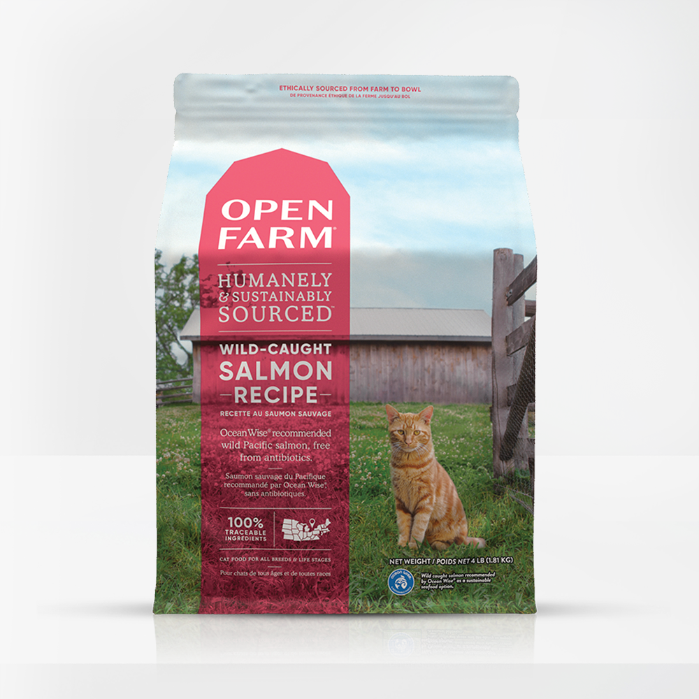 Open Farm Wild-Caught Salmon Dry Cat Food Kibble Image