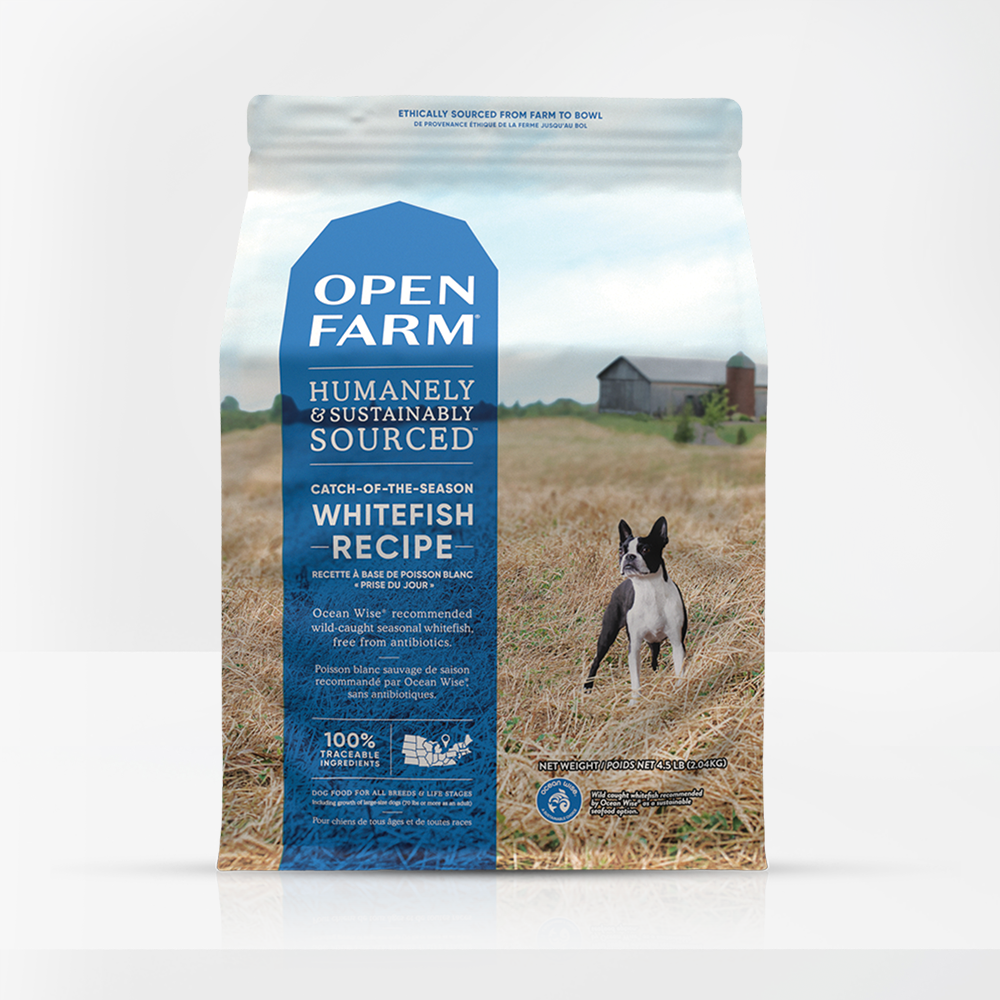 Open Farm Catch-of-the-Season Dry Dog Food packaging