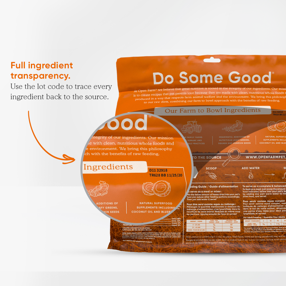 Farmer’s Table Pork Freeze Dried Raw Dog Food