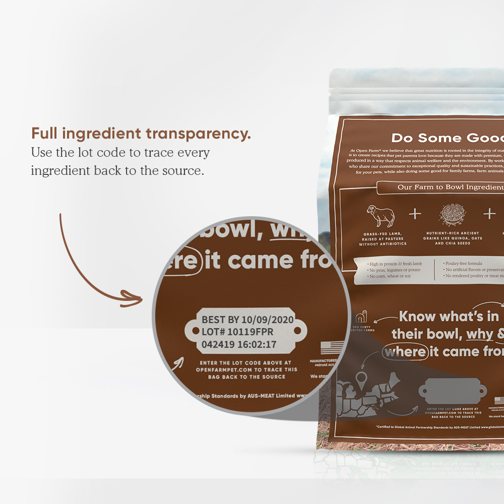 Pasture-Raised Lamb & Ancient Grains Dry Dog Food