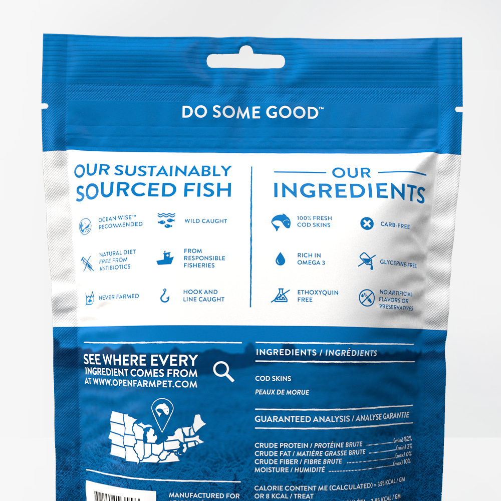 Dehydrated Cod Skins Treat