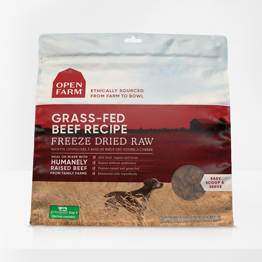 Grass-Fed Beef Freeze Dried Raw Dog Food